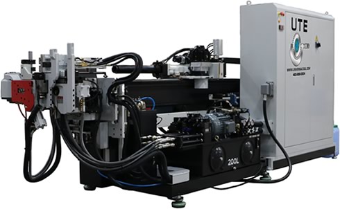 Our newest CNC tube bender machines are designed to US specifications and comes in all electric, hybrid, or hydraulic motors with touch screen BendPro G2V2 control systems.